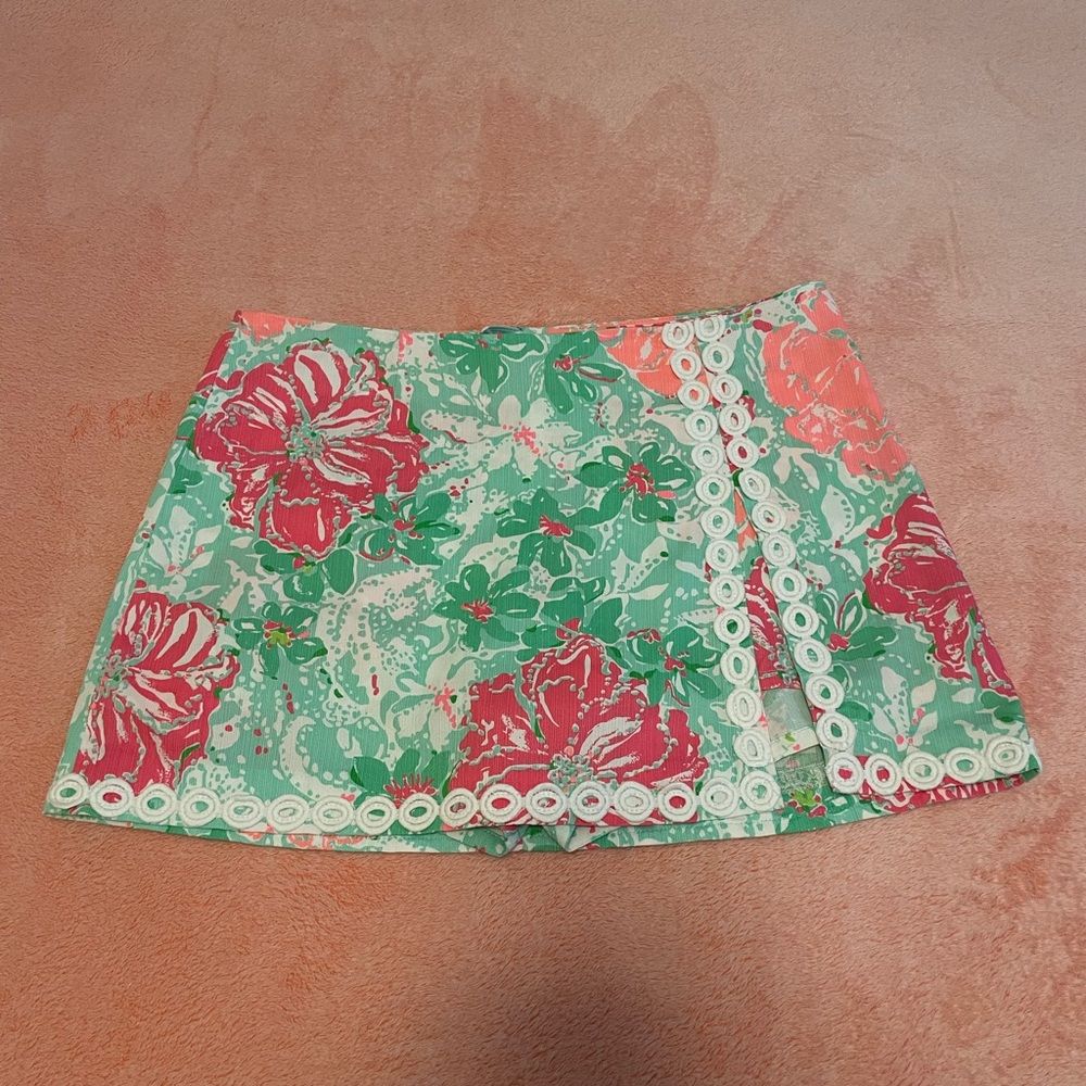 Lenore Skort Resort Wear in Poolside Blue Beachwalk